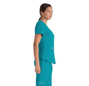 Breeze Womens Scrub Top Teal 2Xl