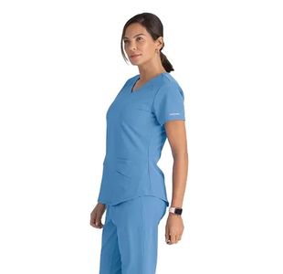 Breeze Womens Scrub Top Ceil Blu 5Xl
