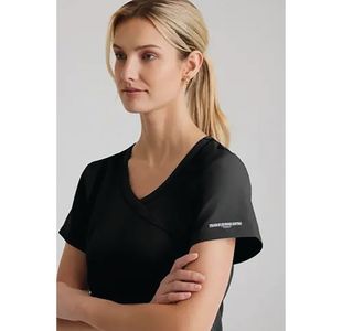 Reliance Womens Scrub Top Black Xs