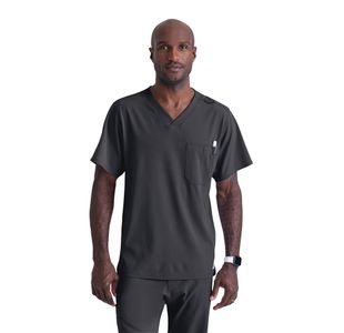 Sk0112 Unisex V Scrub Top Pewter L
