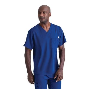 Sk0112 Unisex V Scrub Top Navy L