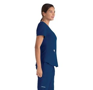 Breeze Womens Scrub Top Navy 4Xl