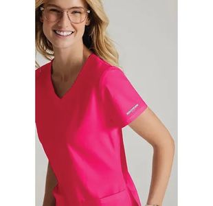 Breeze Womens Scrub Top Vib Pink 3Xl