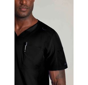 One Velocity Scrub Top Black Xs