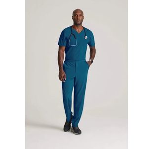 One Velocity Scrub Top Bah Blue Xs
