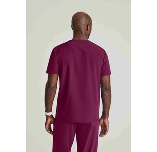 One Velocity Scrub Top Wine Xl