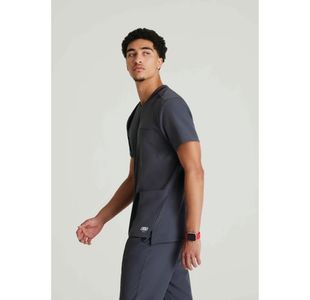 Skt193 Thesis Scrub Top Pewter 3Xl