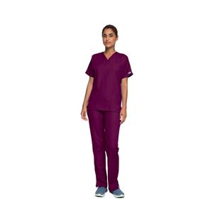 4700 Unisex Scrub Top Wine 4Xl