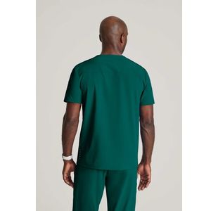 One Velocity Scrub Top Hunt Grn Xs