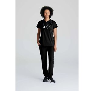 One Flux Scrub Top Black L