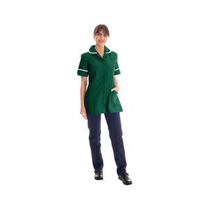 Female Nursing Tunic Bottle Green 38