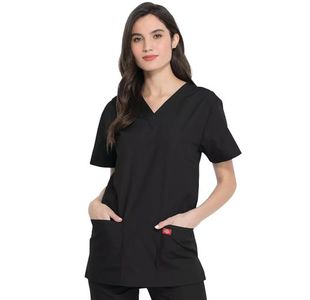 Unisex Scrub Set Top/Trs Black L