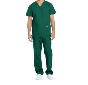 Unisex Scrub Set Top/Trs Hnt Grn S