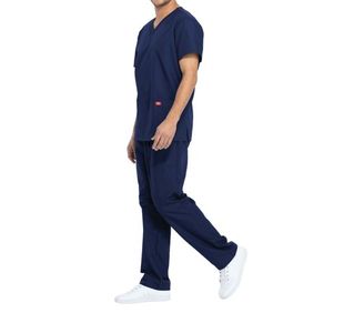Unisex Scrub Set Top/Trs Navy L