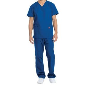 Unisex Scrub Set Top/Trs Ro Blu M