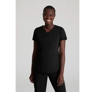 Serene Knit Scrub Top Black 5Xl