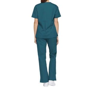 Signature Scrub Top Carib Blue L