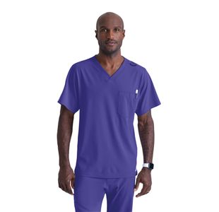 Sk0112 Unisex V Scrub Top Grape 3Xl