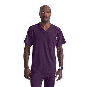 Sk0112 Unisex V Scrub Top Egpl 4Xl