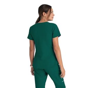 Breeze Womens Scrub Top Hunt Grn L