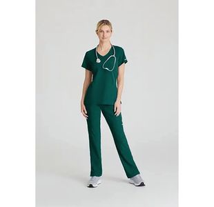 Reliance Womens Scrub Top Hntgrn 5Xl