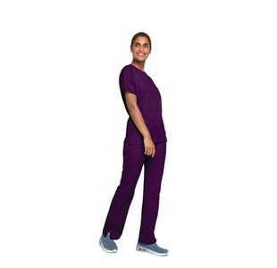 4700 Unisex Scrub Top Eggplant 3Xl