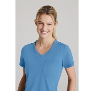 Flow Knit Scrub Top Ceil Xs