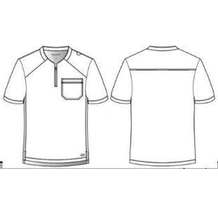 Flex Knit Scrub Top Ceil L