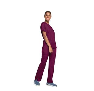 4700 Unisex Scrub Top Wine Xl
