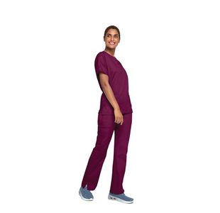 4700 Unisex Scrub Top Wine Xs
