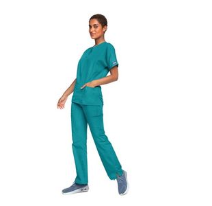 4700 Unisex Scrub Top Teal Blue S