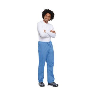 Drawstring Scrub Trs Ceil Blue S