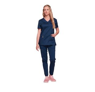 Revolution Mock Wrap Top Navy M