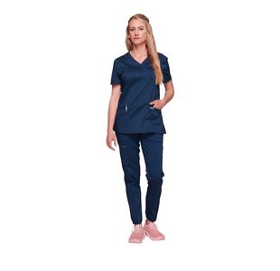 Revolution Mock Wrap Top Navy S