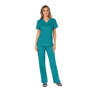 Revolution Mock Wrap Top Teal S
