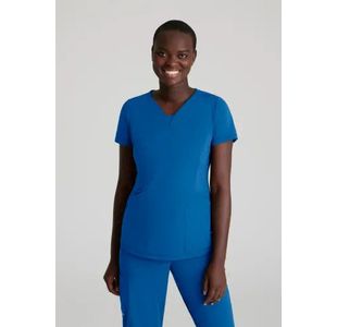 Serene Knit Scrub Top Ro Blue 5Xl