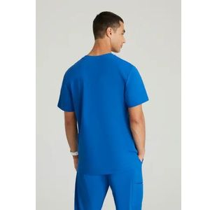 Flex Knit Scrub Top Royal Blue Xs