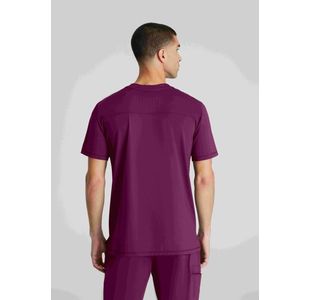 Flex Knit Scrub Top Wine S