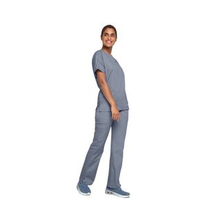 4700 Unisex Scrub Top Grey L
