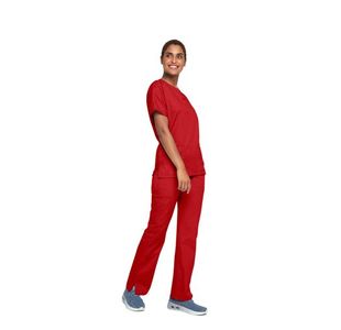 4700 Unisex Scrub Top Red Xs
