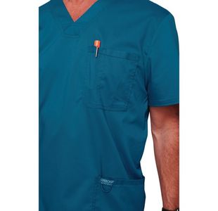 Revolution Scrub Top Car Blue L