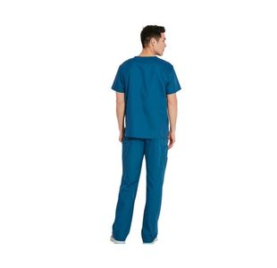 Signature Scrub Top Carib Blue M