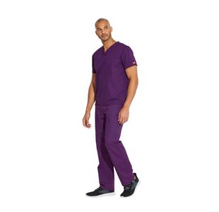 Signature Scrub Top Eggplant Xs