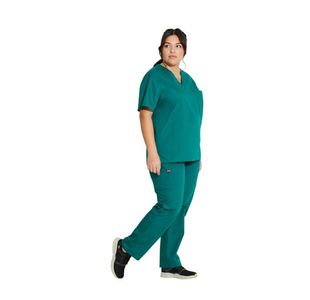 Signature Scrub Top Hunt Grn 2Xs