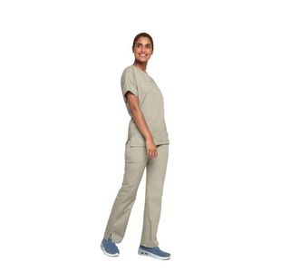 4700 Unisex Scrub Top Khaki 2Xl
