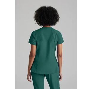 One Racer Scrub Top Hunt Grn L