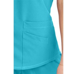 Breeze Womens Scrub Top Tur 5Xl