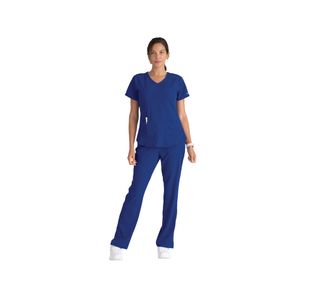 Breeze Womens Scrub Top Gal Blue 2Xl