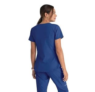 Breeze Womens Scrub Top Gal Blue 3Xl