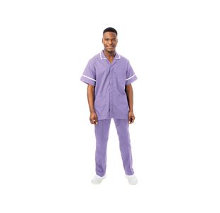 Philip Male Tunic Lilac/White 46
